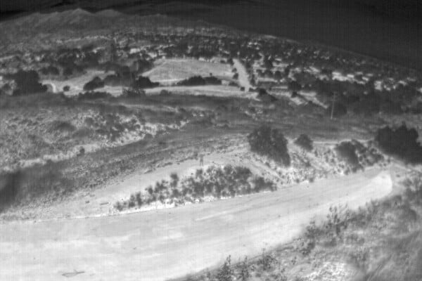 Imagen aérea en termografía - Paleta blanca caliente