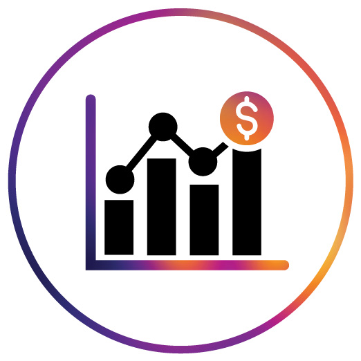 financial growth icon