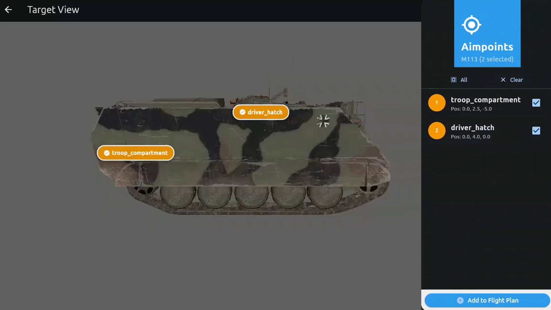 Prism SKR - 3D Aimpoints Interface