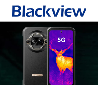Logotipo de Blackview y smartphone